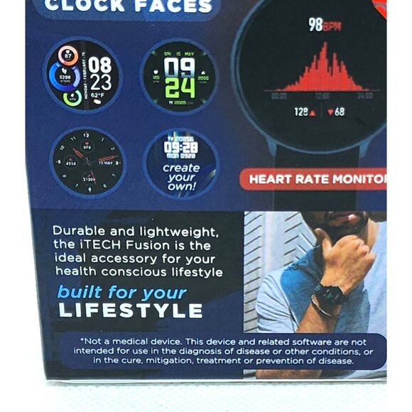 iTech Fusion 2 Health & Fitness Smartwatch | iOS & Android Compatible - Picture 8 of 16